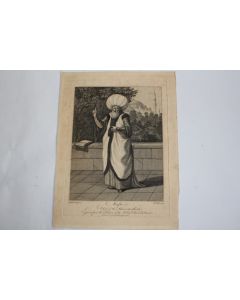 Gravure turque XVIIIe siècle Mufti Chief of the Mahometan Church