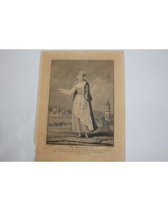 Gravure turque XVIIIe siècle A Polish Girl of Swanietz