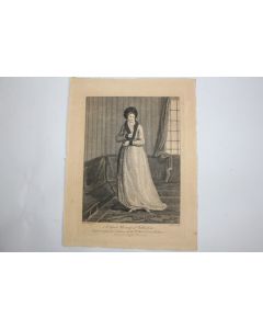 Gravure turque XVIIIe siècle A Greek Princess of Wallachia Romania