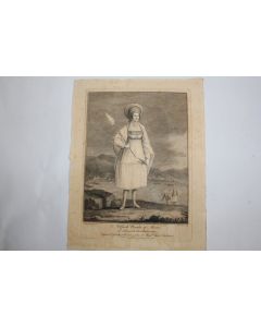 Gravure turque XVIIIe siècle A Greek Woman of Miconi