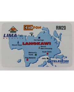 Télécarte L&G dummy Langkawi Map Malaisie