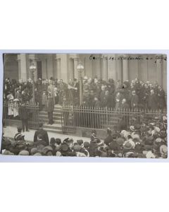 Carte photo Cambridge Proclamation du Roi George V Mai 1910