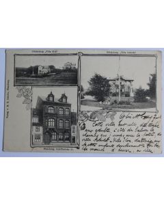 CPA Glücksburg Villa Elsa Villa Schuldt Flensburg Schiffbrücke Allemagne