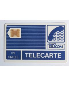 Télécarte à puce France Pyjama SC4ob Typo bleu foncé Py19 décalage