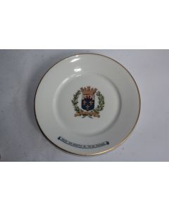 Assiette Union des sociétés de Tir de France porcelaine Limoges