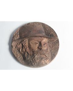 Bas relief bronze Portrait Peintre Cézanne Oudon