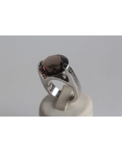 Bague argent PIANEGONDA quartz fumé T56,5