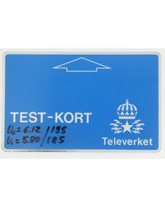 Télécarte Landis & Gyr Test-Kort Televerket 1981 Suède