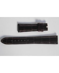 PATEK PHILIPPE Bracelet montre brun foncé brillant 19 mm