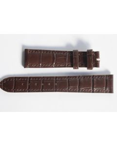 PATEK PHILIPPE Bracelet montre cuir brun 19 mm