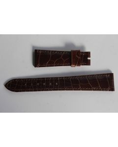 PATEK PHILIPPE Bracelet montre cuir brun 21 mm