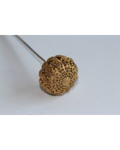 Épingle à chapeau filigrane XIXe siècle
