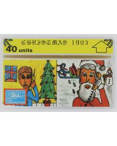 Télécarte L&G dummy Christmas 1993 Gibraltar