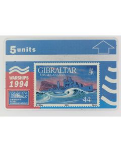 Télécarte L&G dummy Warships 1994 USS McLanahan Gibraltar