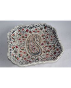 GIEN Plat creux faïence Cachemire