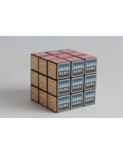 Rubik's Cube 3x3 publicitaire Saxo Bank banque