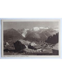 CPA Fenestral s/ Finhaut Vue sur le Glacier du Trient Valais Suisse