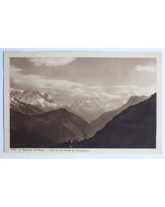 CPA Gueulaz s/ Finhaut Vue sur la chaîne du Mont Blanc Valais Suisse