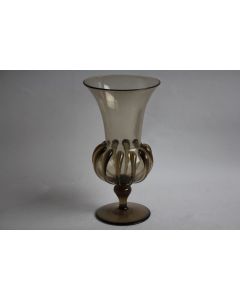 Vase verre teinté noir translucide