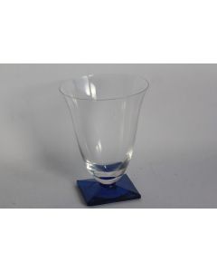 SEVRES Verre cristal Luna bleu cobalt 11,6 cm
