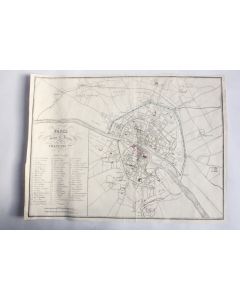 Carte Plan de Paris sous le règne de François Ier