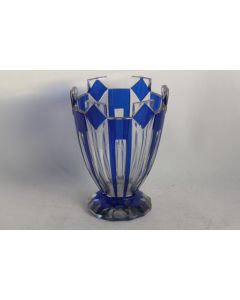 Vase en cristal taillé Val St Lambert Art déco