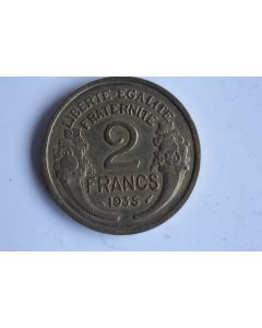 Monnaie 2 Francs Morlon 1935