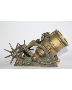 Pièce d'artillerie Mortier bronze Max Le Verrier