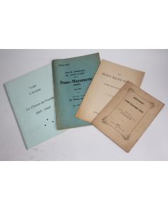 Brochures Franc-maçons Loge Suisse