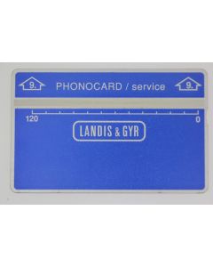 Télécarte de service Phonocard 9 Landis & Gyr Pays Bas