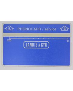 Télécarte de service Phonocard 9 Landis & Gyr Pays Bas