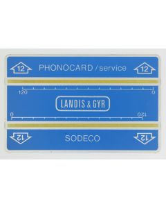 Télécarte de service Phonocard 12 Landis & Gyr Sodeco 608S Turquie 1986