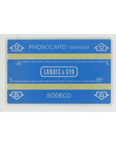 Télécarte de service Phonocard 12 Landis & Gyr Sodeco 611S Turquie 1986