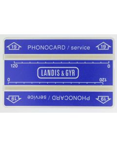 Télécarte de service Phonocard 19 Landis & Gyr 152 K Pakistan 1986