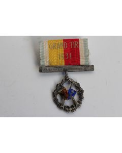 Médaille tir argent Genève Grand Tir 1931 Arquebuse - Navigation Suisse