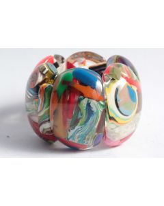 Bracelet design résine inclusions Carlos Sobral Brésil