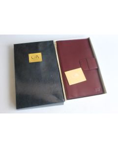 CARAN D'ACHE Porte documents cuir bordeaux