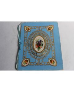 Cahier d'écolier vœux aux parents pour le nouvel an 1885