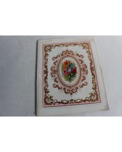 Cahier d'écolier vœux aux parents pour le nouvel an 1885