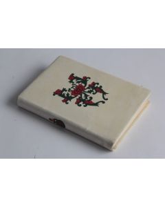 Livre Trois contes chinois du XVIIe siècle reliure parchemin peinte 1926