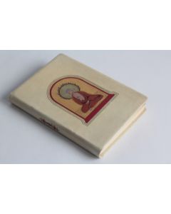 Livre Contes Pahlis reliure parchemin peinte 1925