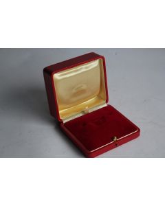 LOMBARD Écrin pour bijoux cuir rouge