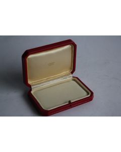 LOMBARD Écrin pour bijoux cuir rouge