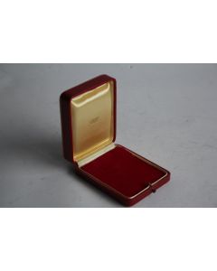 LOMBARD Écrin pour bijoux cuir rouge