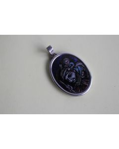 Médaille religieuse argent émaux Saint Christophe