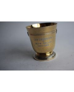 Gobelet vermeil Collet Les jeudistes Louis Gallay Club Alpin Suisse