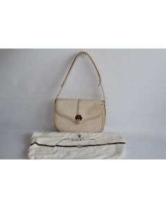 GUCCI Sac à main toile monogramme et cuir Vintage