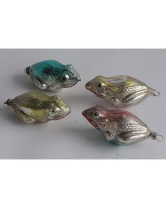 Décoration Noël verre Grenouilles 1920