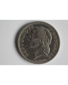 Monnaie 5 Francs Lavrillier 1938