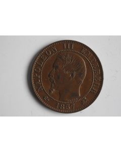 Monnaie 5 Centimes Napoléon III 1857 D SUP